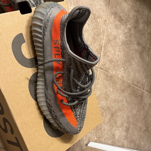 A.P.C. Knit Sneakers with Orange Stripe - Picture 6 of 6